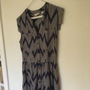 Anthropologie chevron dress